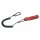 Spiralkabel mit Karabiner, schwarz,