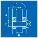 Schäkel, DIN 82101 A,