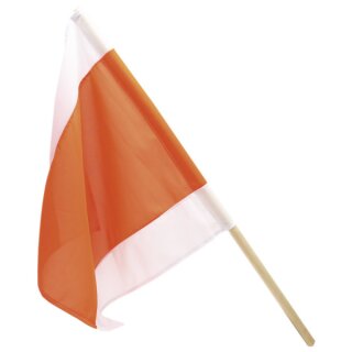 Warnflagge weiß/orange/weiß