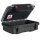 Wasserdichte UltraBox 206, schwarz, Klarsichtdeckel, Tasche, Gummipolsterung
