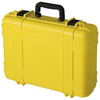 Wasserdichter Koffer UltraCase 518, gelb, mit W&uuml;rfelschaum