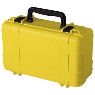 Wasserdichter Koffer UltraCase 716, gelb, mit W&uuml;rfelschaum