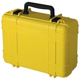 Wasserdichter Koffer UltraCase 718, gelb, mit Würfelschaum