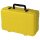 Wasserdichter Koffer UltraCase 821, gelb, mit W&uuml;rfelschaum