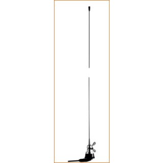 Kfz-Dachantenne, 64...300 MHz, 0 dB, ohne Feder, mit 5m RG58, offenes Ende