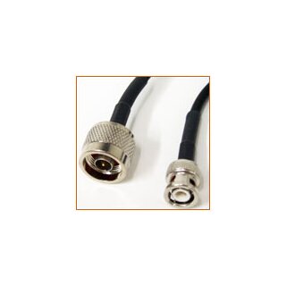 1 m Adapterkabel CS23 (URM76) Low-Loss, d&auml;mpfungsarm, BNC(m) &lt;--&gt; N(m)