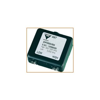 Diplexer klein, 0-500 und 800-1300 MHz, max. je 35 W, FME-Anschlüsse