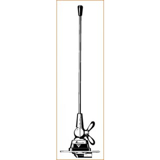 1/4 Lambda Mobilantenne, 430 - 470 MHz, 0 dB, FME-Anschluss, Länge: ca. 18,5 cm