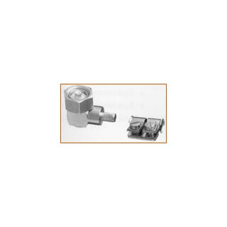 Lötstecker M11x1(m), schraub-winkel, für RG58, mit Schelle