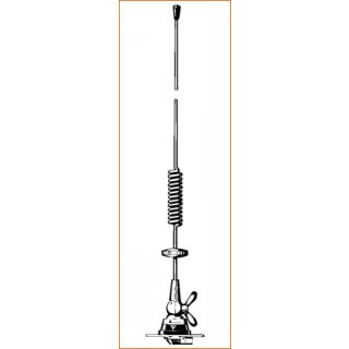 Kfz-Stahlantenne, 406 - 430 MHz, 4dB, FME-Anschluss, Länge: ca. 59cm, TETRA OB