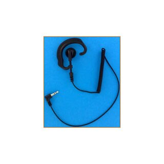 Ohrhörer mit Ohrbügel, mit Wendelkabel und 3,5 mm Winkelstecker (3 polig)