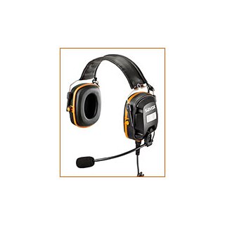 XG N-H Schweres Gehörschutz Headset, IP54, schwarz-orange, mit 5pol. QR-5