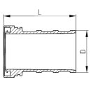 Einbindestutzen zu Schlauchkupplung System Storz