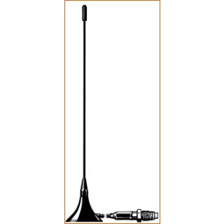Kfz-Haftmagnet-Antenne, 406 - 440 MHz, 0 dB, 3m Kabel, FME, ca. 17 cm, TETRA OB