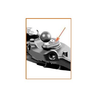 RAM Mount Motorradvorbau-Basisplatte mit 1 Zoll Kugel