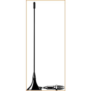 Kfz-Haftmagnet-Antenne, 430 - 470 MHz, 0 dB, 3m Kabel, FME-Anschluss, ca. 17 cm