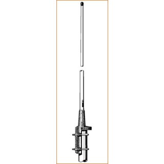 Solide Feststations-/Marineantenne, 5 dB 380-410 MHz, ca. 2,2 m, weiß, TETRA BOS