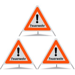 TRIOPAN Faltsignal 60 mit 3 x Feuerwehr