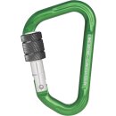 Gr&uuml;ner Aluminiumkarabiner mit Schraubverschluss -...