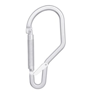 Aluminiumkarabiner mit Automatikverschluss und Sperrhebel