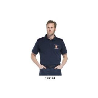 Polo-Shirt mit Schulterspangen, mit Stick, ohne Brusttasche M