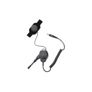 HC-200 Helmgarnitur inkl. kurzem abnehmbarem Schwanhalsmikrofon (elektret, omnidirektional) und festem Schädeldeckemikrofon