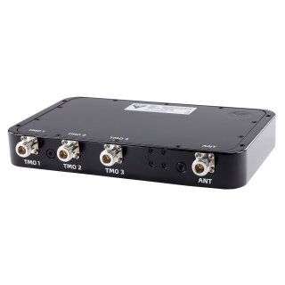 PRO-ISO-PHY-385/390-S3-N(f), 3-Kanal-Gerätekoppler für 3 TETRA-TMO- Geräte an eine Antenne, >62dB Isolation