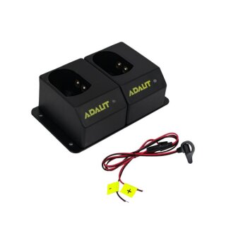 Ladestation für Adalit Handlampe 2-fach 12 - 24 V