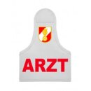 Armschleife weiß mit Korpszeichen + ARZT bestickt