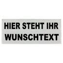 Rückenschild 38 x 16 cm mit Wunschtext für...