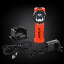Winkel-Akku Taschenlampe mit EX-ATEX Zertifikat M-Fire Guardian XR mit rotem Licht
